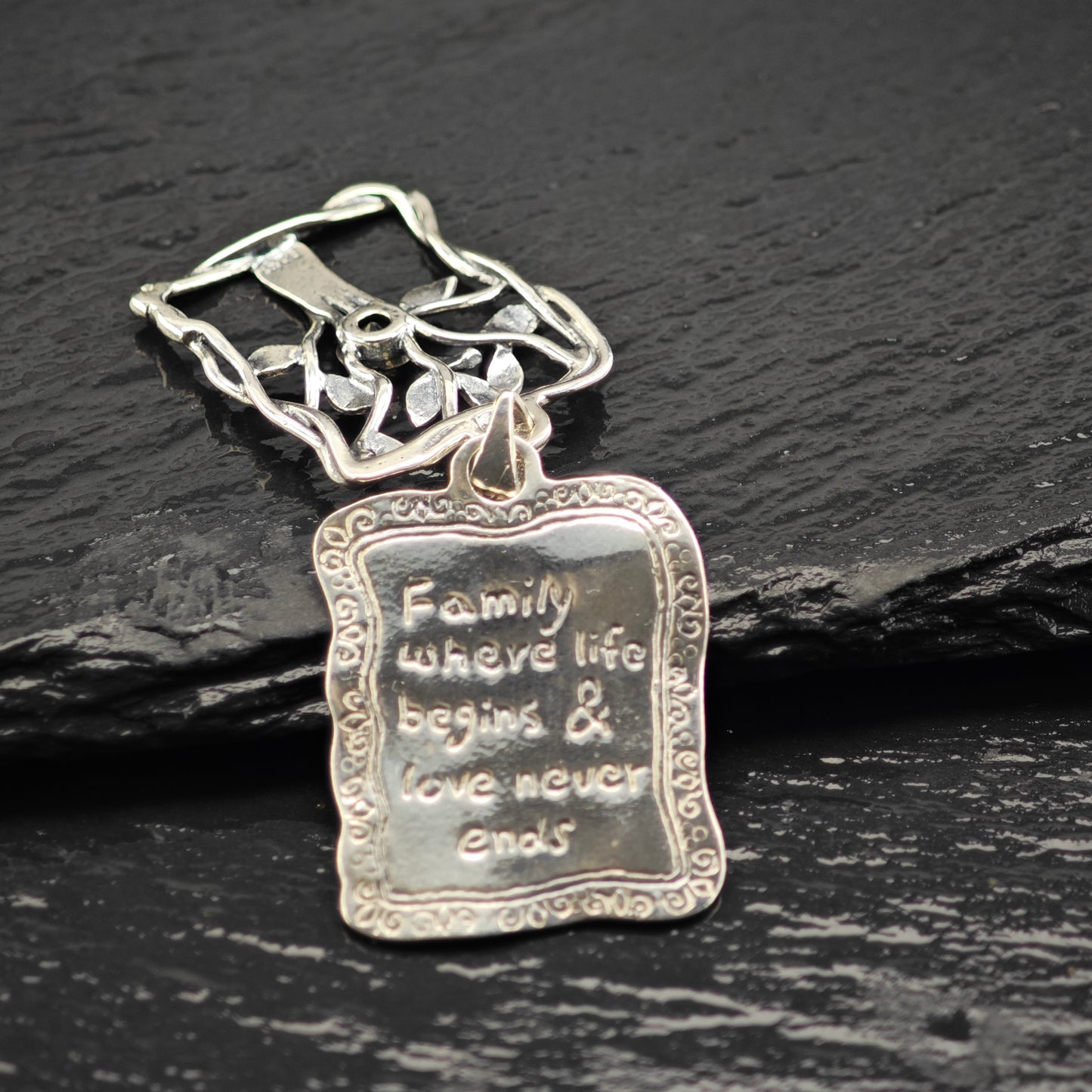 Israel Didae Peridot Family Tree Pendant Sterling Silver P2934