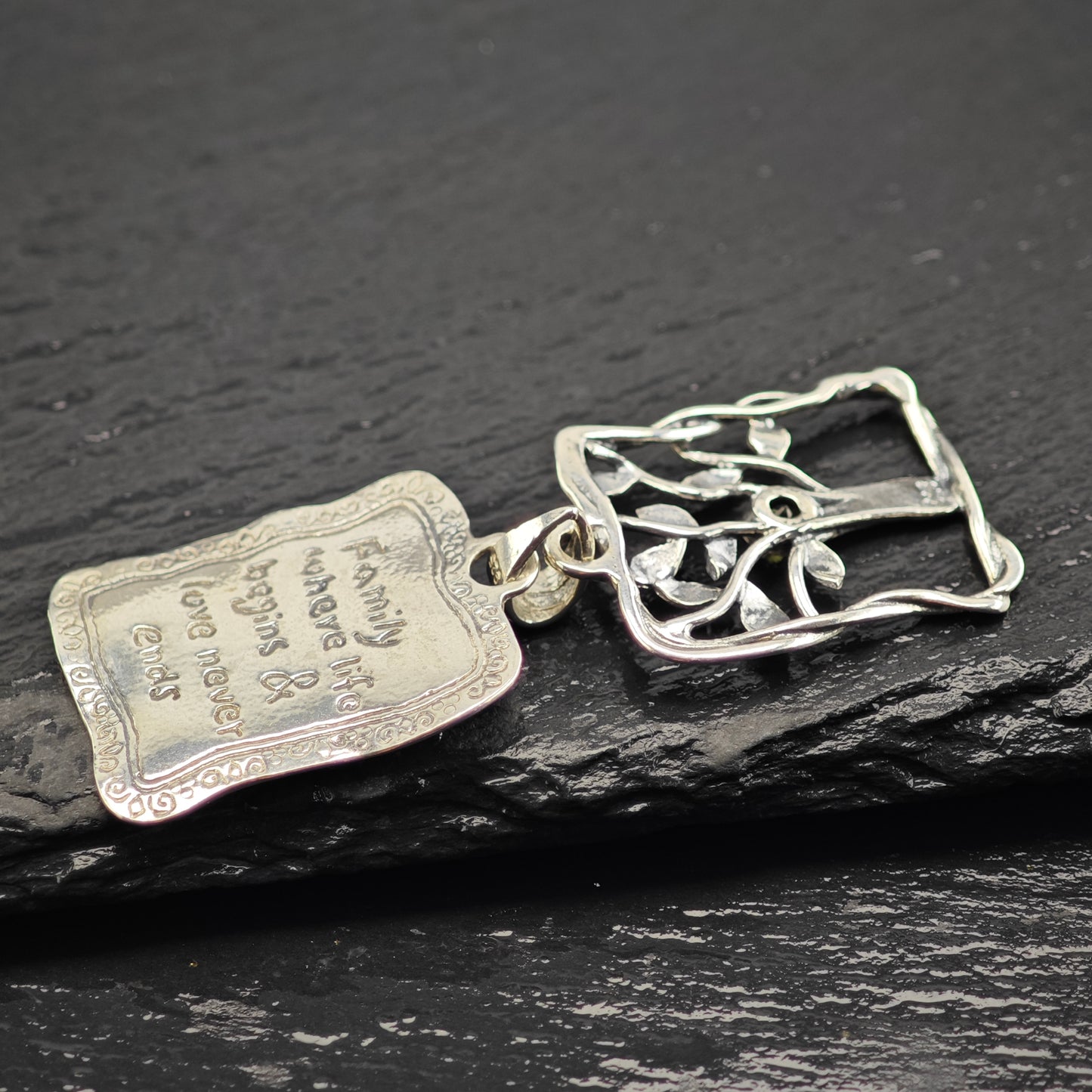 Israel Didae Peridot Family Tree Pendant Sterling Silver P2934