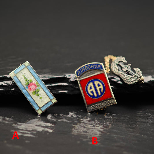 Choice of Enamel Brooches Sterling Silver B2168