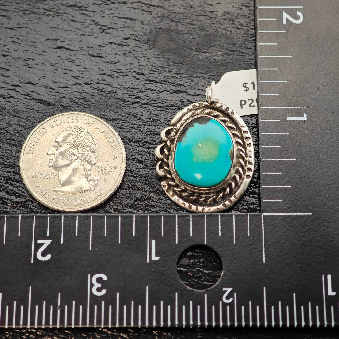 Turquoise SW Pendant Sterling Silver P2930