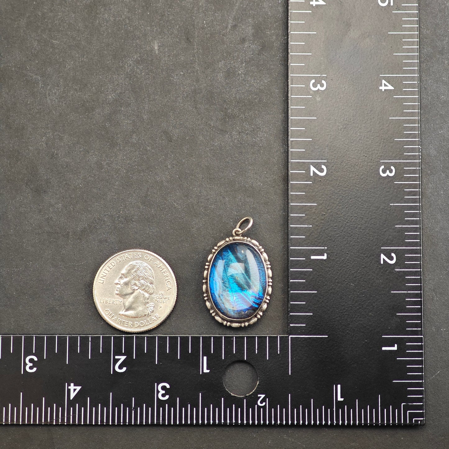 Butterfly Wing Pendant Sterling Silver