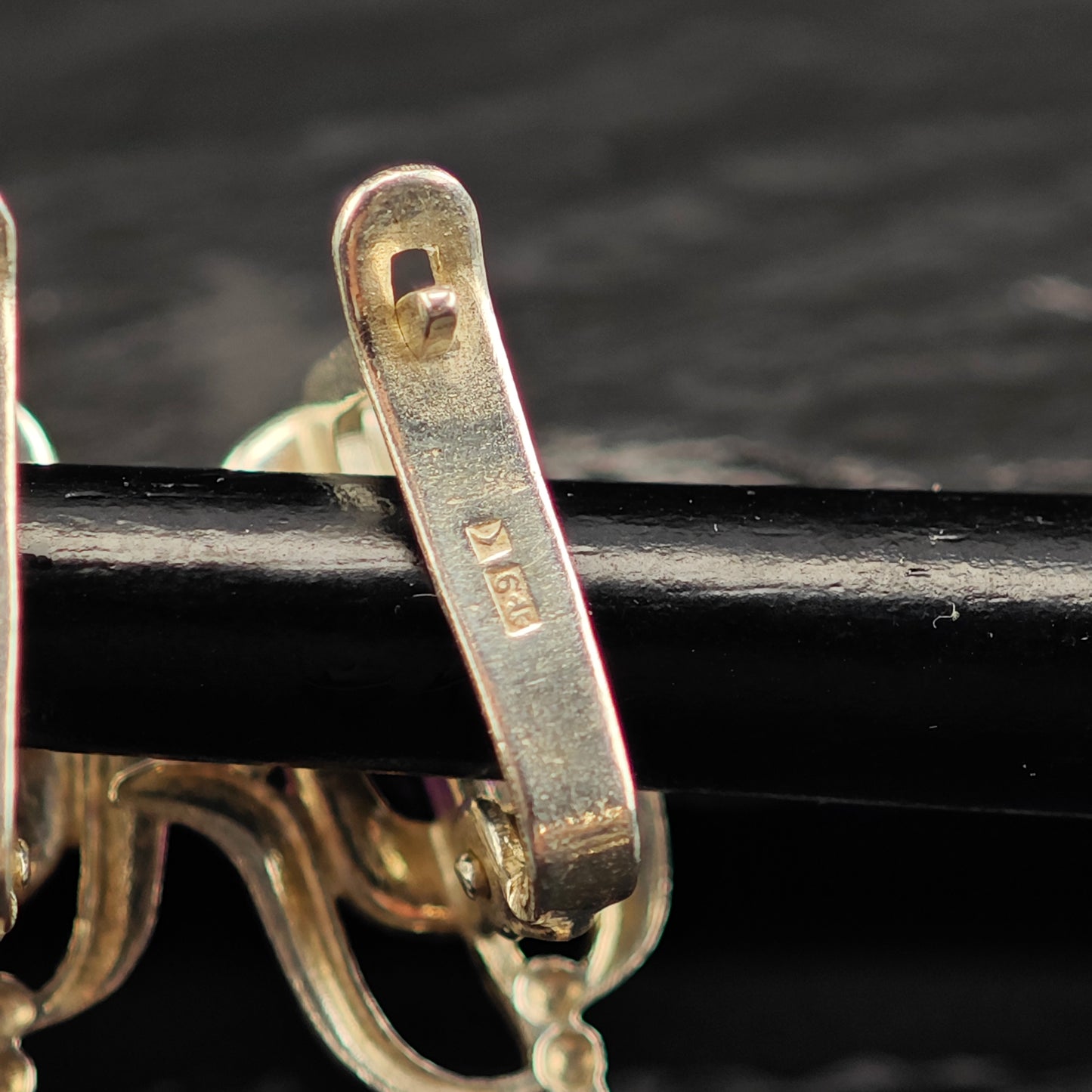 Vintage Amethyst 500 Silver Sterling Silver Latch Back Earrings ER3014