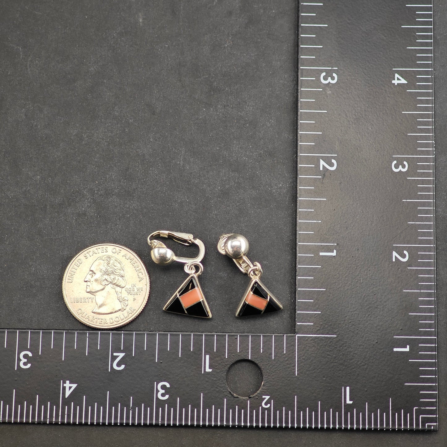 Choice of Vintage Native American Clip On/Dangle Sterling Silver Earrings ER3015