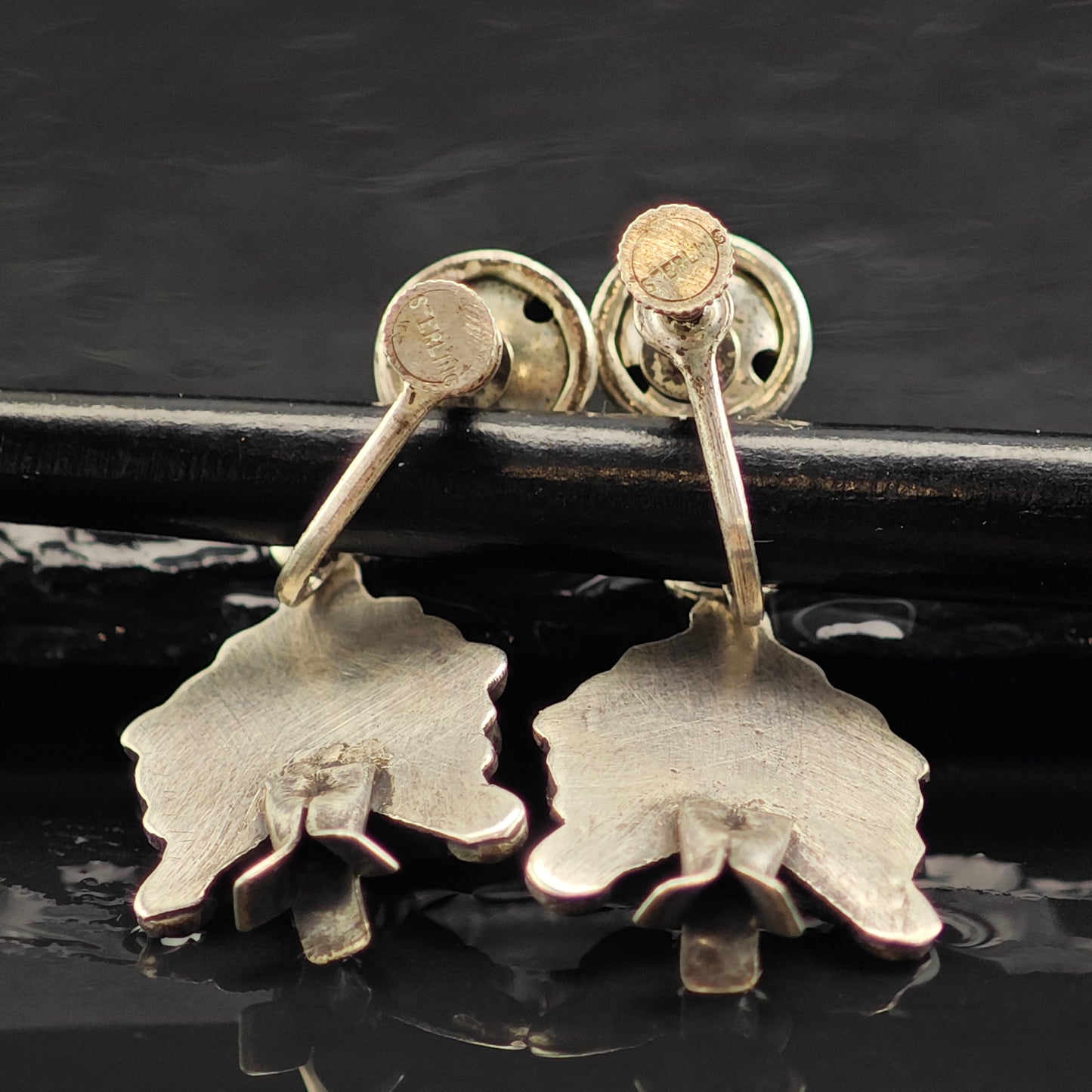Choice of Vintage Zuni Turquoise Cluster Sterling Silver Screw Back /Dangle Earrings ER2994
