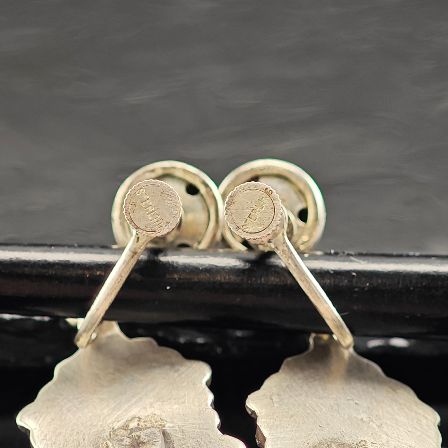Choice of Vintage Zuni Turquoise Cluster Sterling Silver Screw Back /Dangle Earrings ER2994