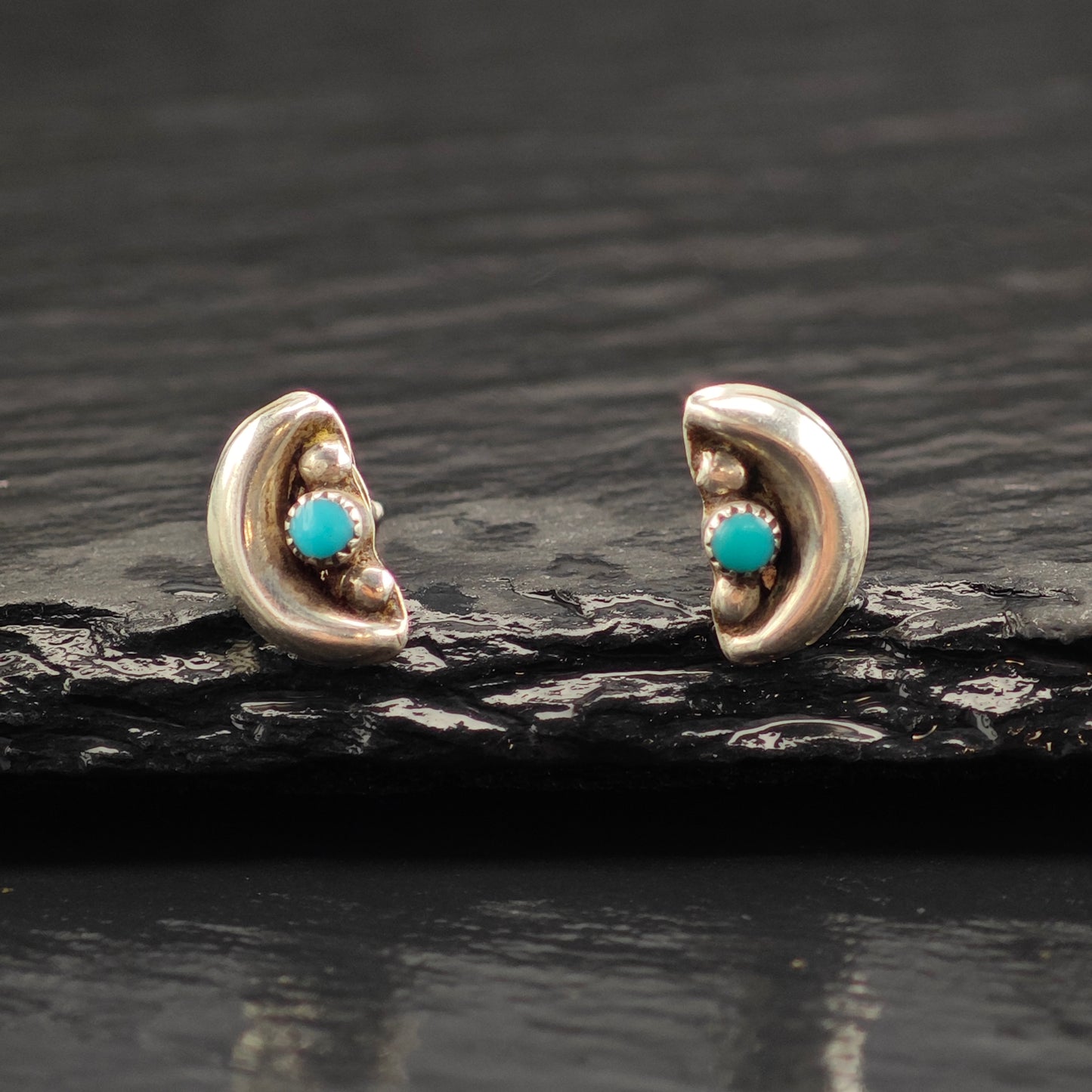 Choice of Vintage Native American Turquoise Sterling Silver Stud Earrings ER3005