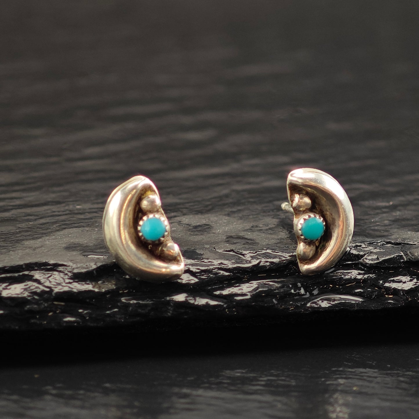 Choice of Vintage Native American Turquoise Sterling Silver Stud Earrings ER3005