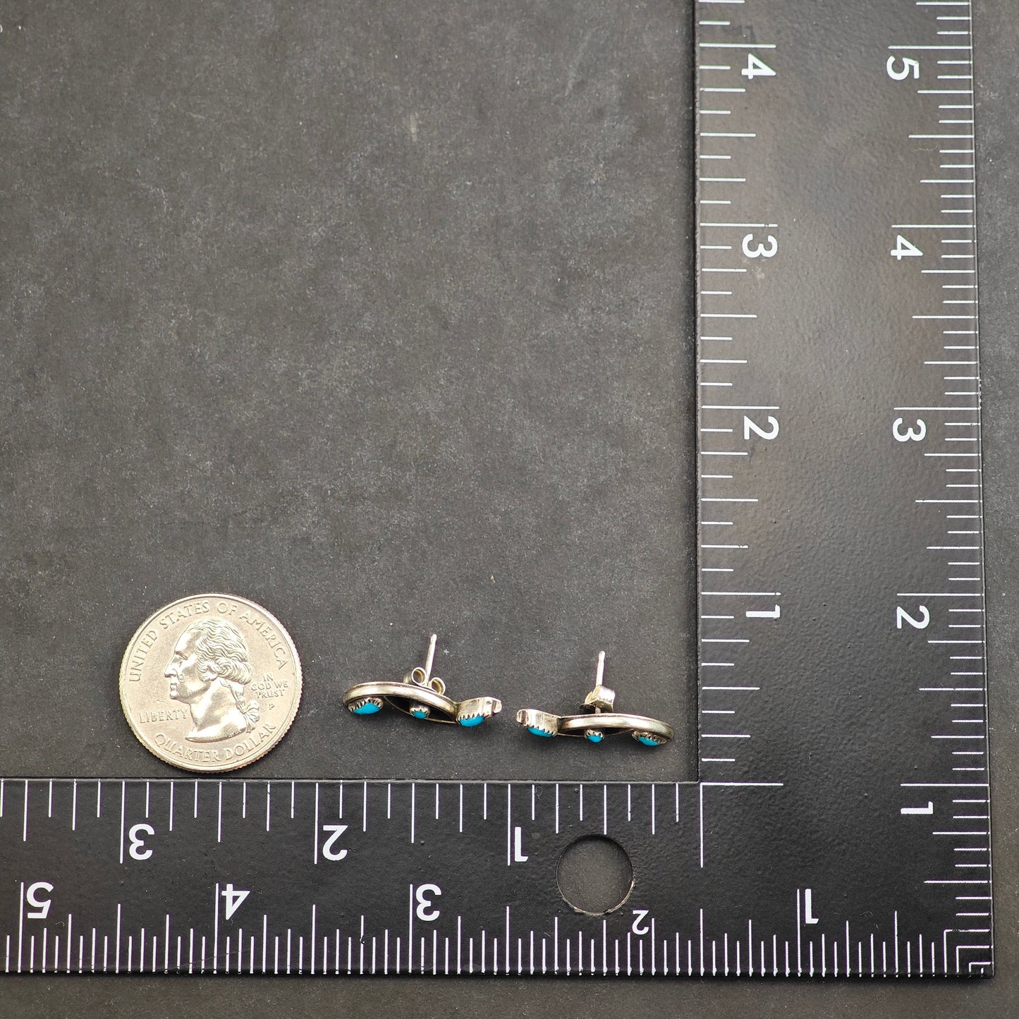 Choice of Vintage Native American Turquoise Sterling Silver Stud Earrings ER3005