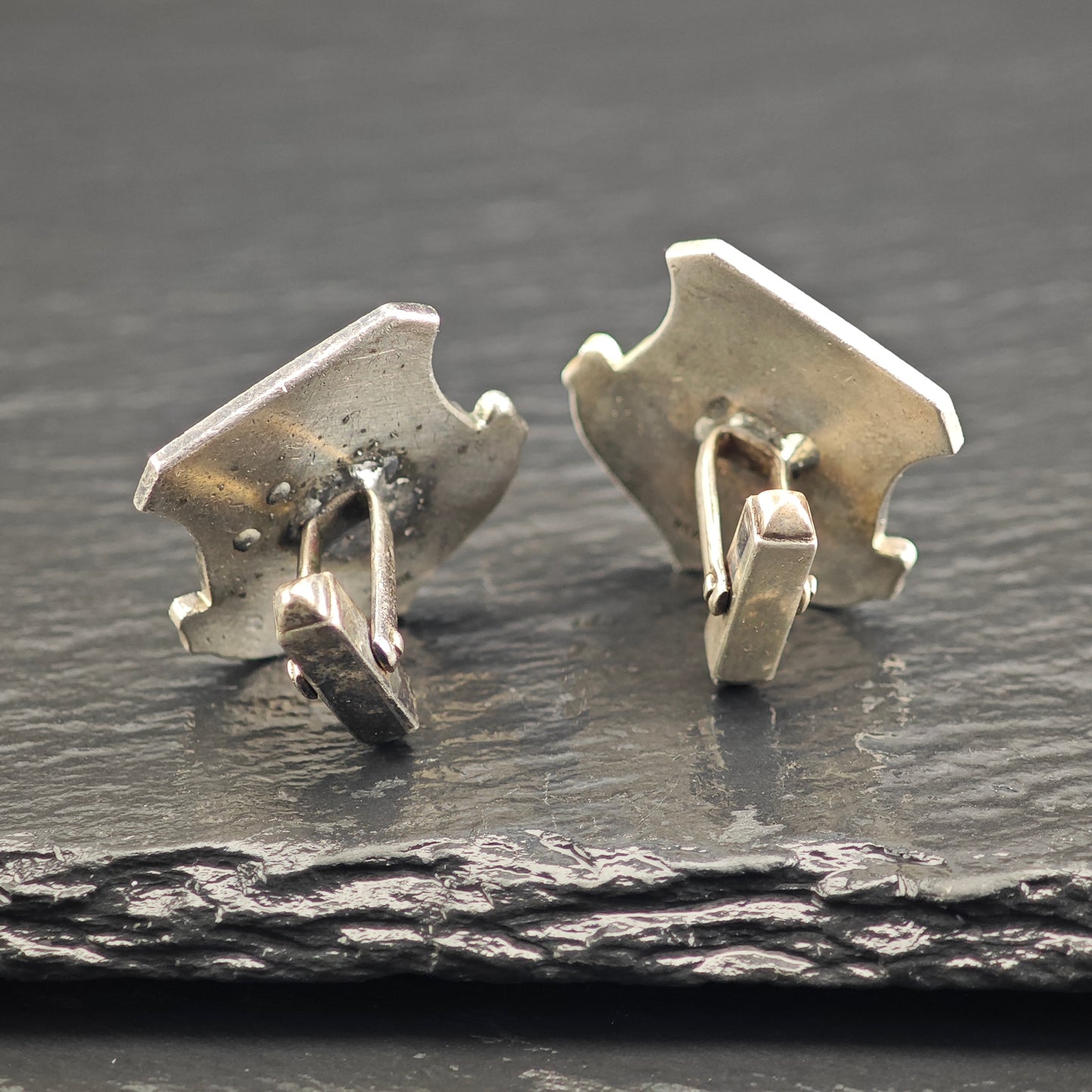 Vintage U.S. Air Force Strategic Air Command, Enamel Cufflinks, Sterling Silver MISC0344