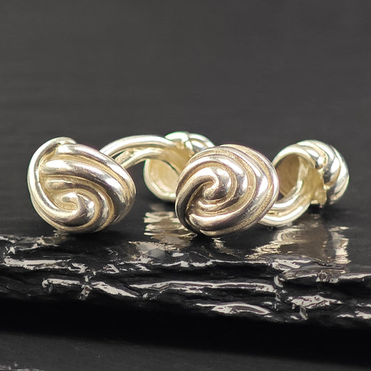 Vintage Tiffany & Co. Knot Design Cufflinks Sterling Silver MISC0345