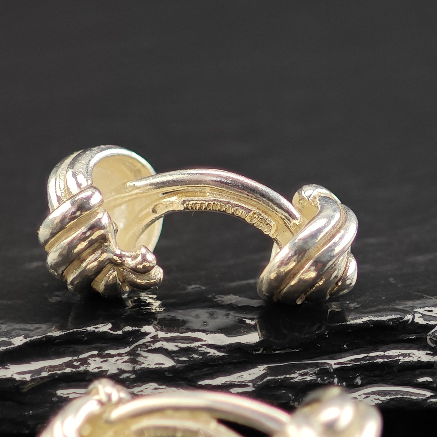 Vintage Tiffany & Co. Knot Design Cufflinks Sterling Silver MISC0345