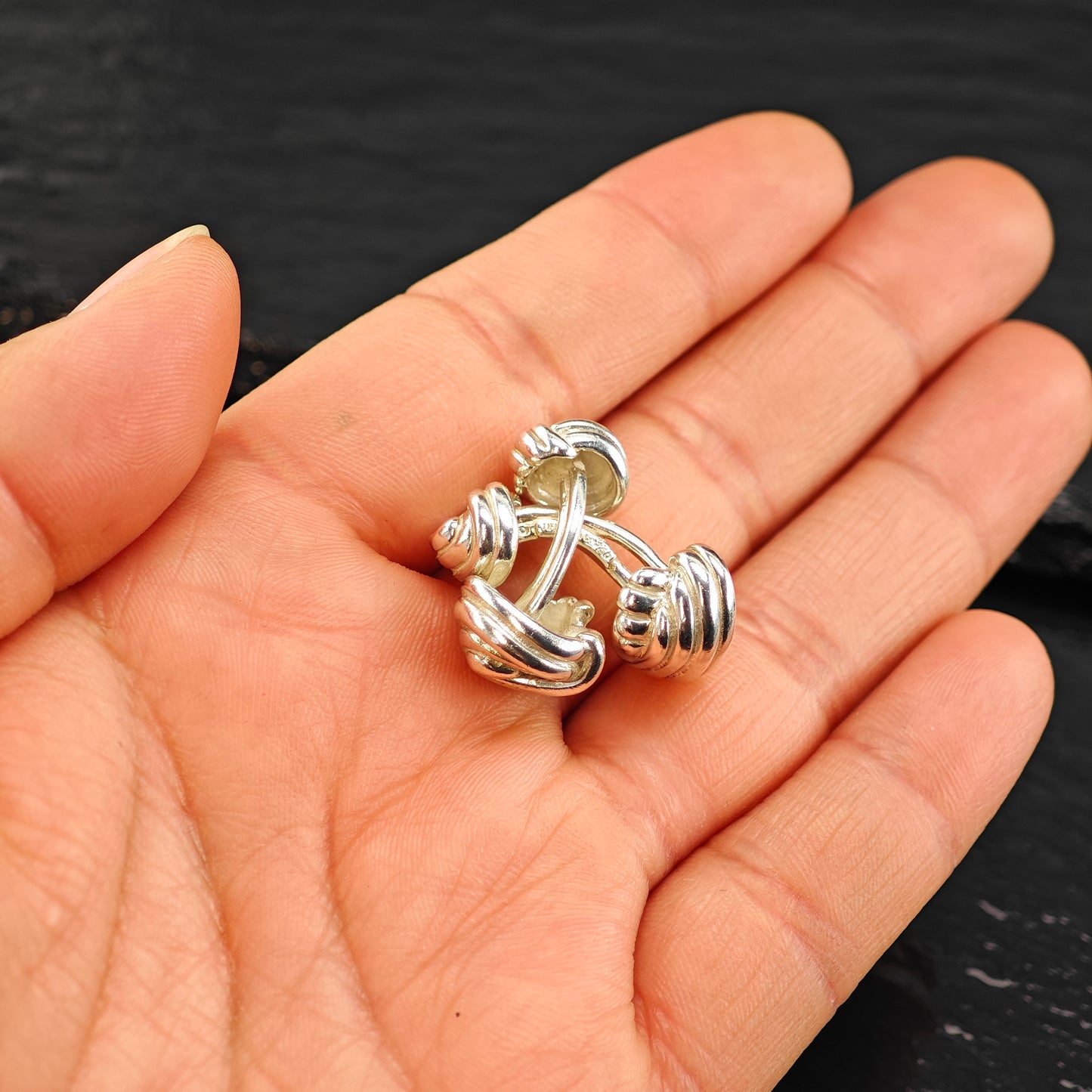 Vintage Tiffany & Co. Knot Design Cufflinks Sterling Silver MISC0345