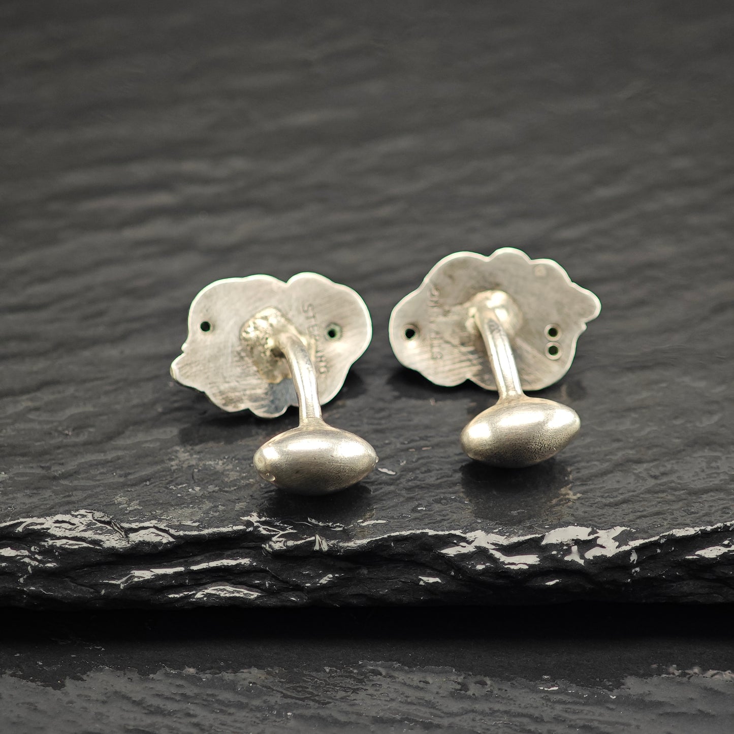 Vintage Art Nouveau Repousse Maiden Cufflinks Sterling Silver MISC0347