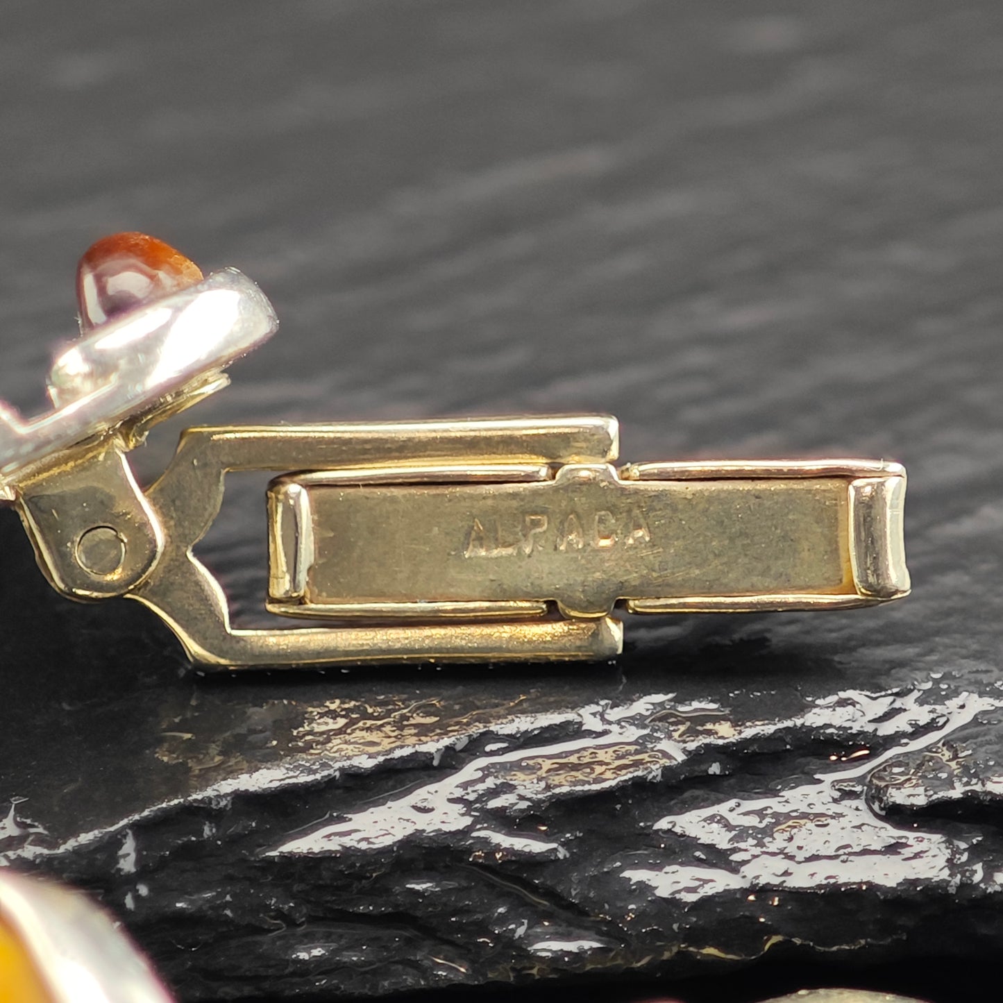 Vintage Taxco Multi-stone Cufflinks Sterling Silver, Copper Backings MISC0351