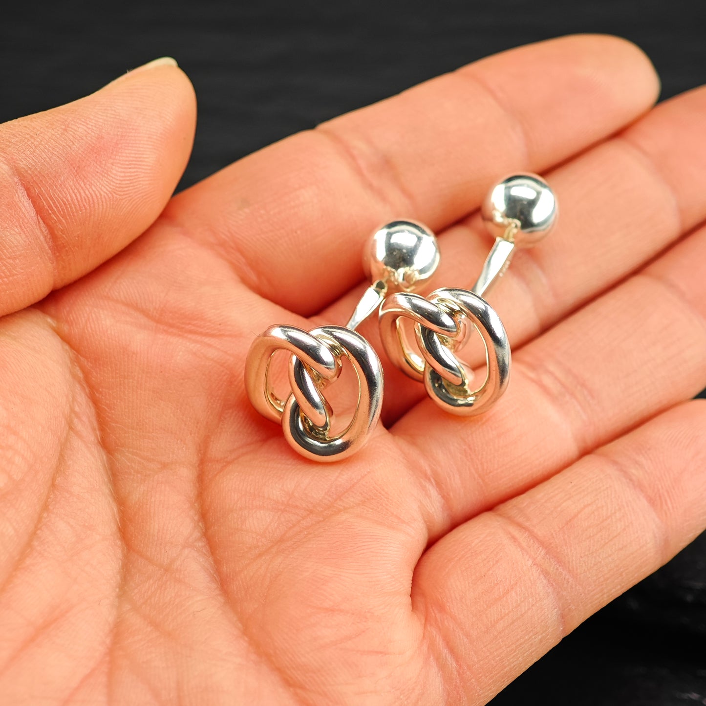 Modernist Tane Mexican Sterling Silver Cufflinks MISC0355