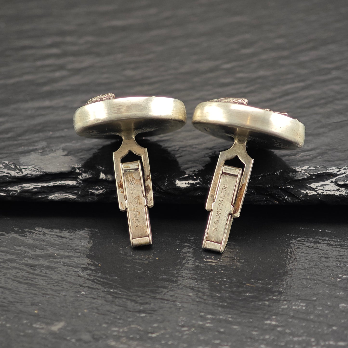 Vintage Prince of Wales Feather Design Fenwick & Sailors Cufflinks Sterling Silver MISC0362