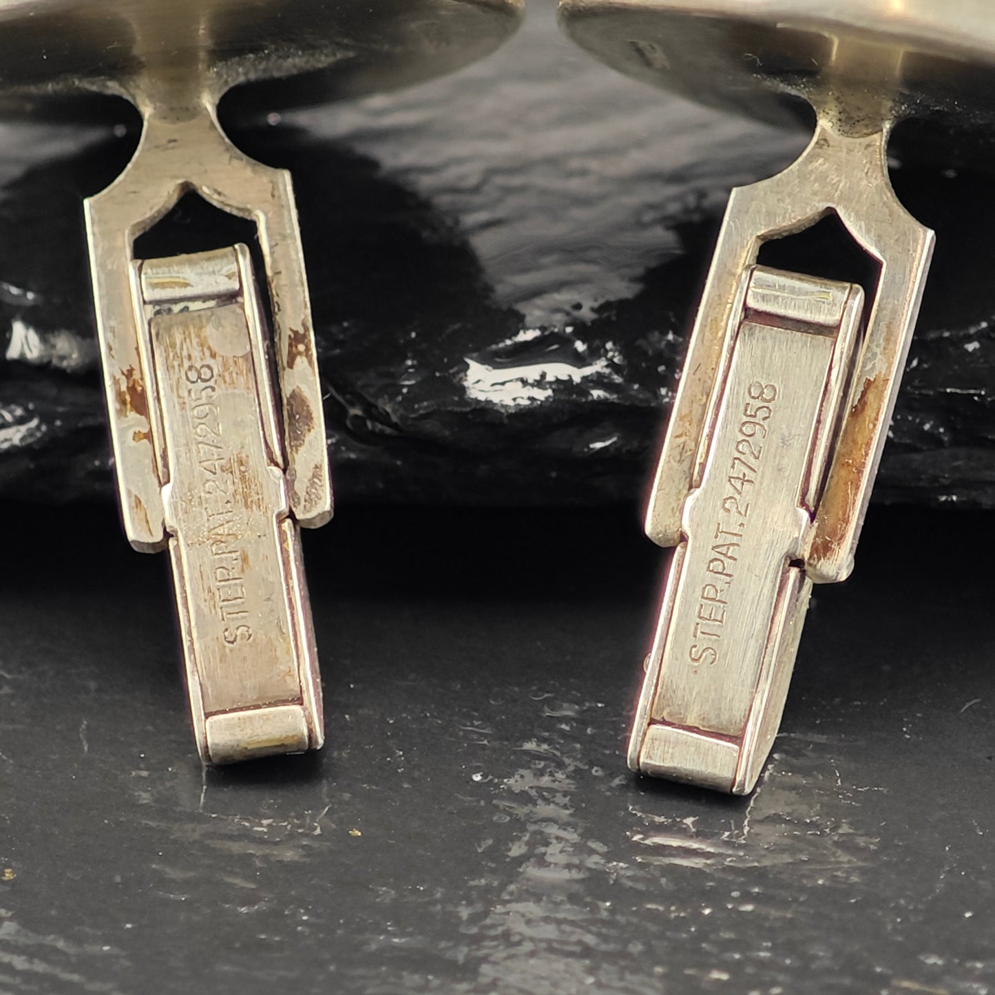 Vintage Prince of Wales Feather Design Fenwick & Sailors Cufflinks Sterling Silver MISC0362