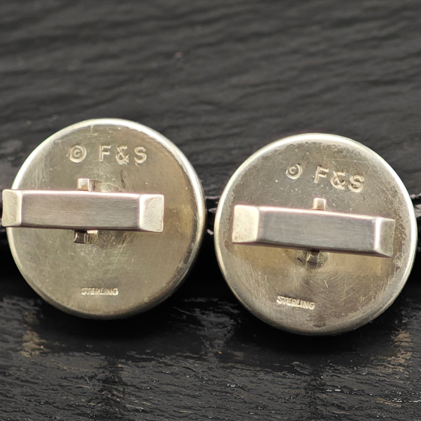 Vintage Prince of Wales Feather Design Fenwick & Sailors Cufflinks Sterling Silver MISC0362
