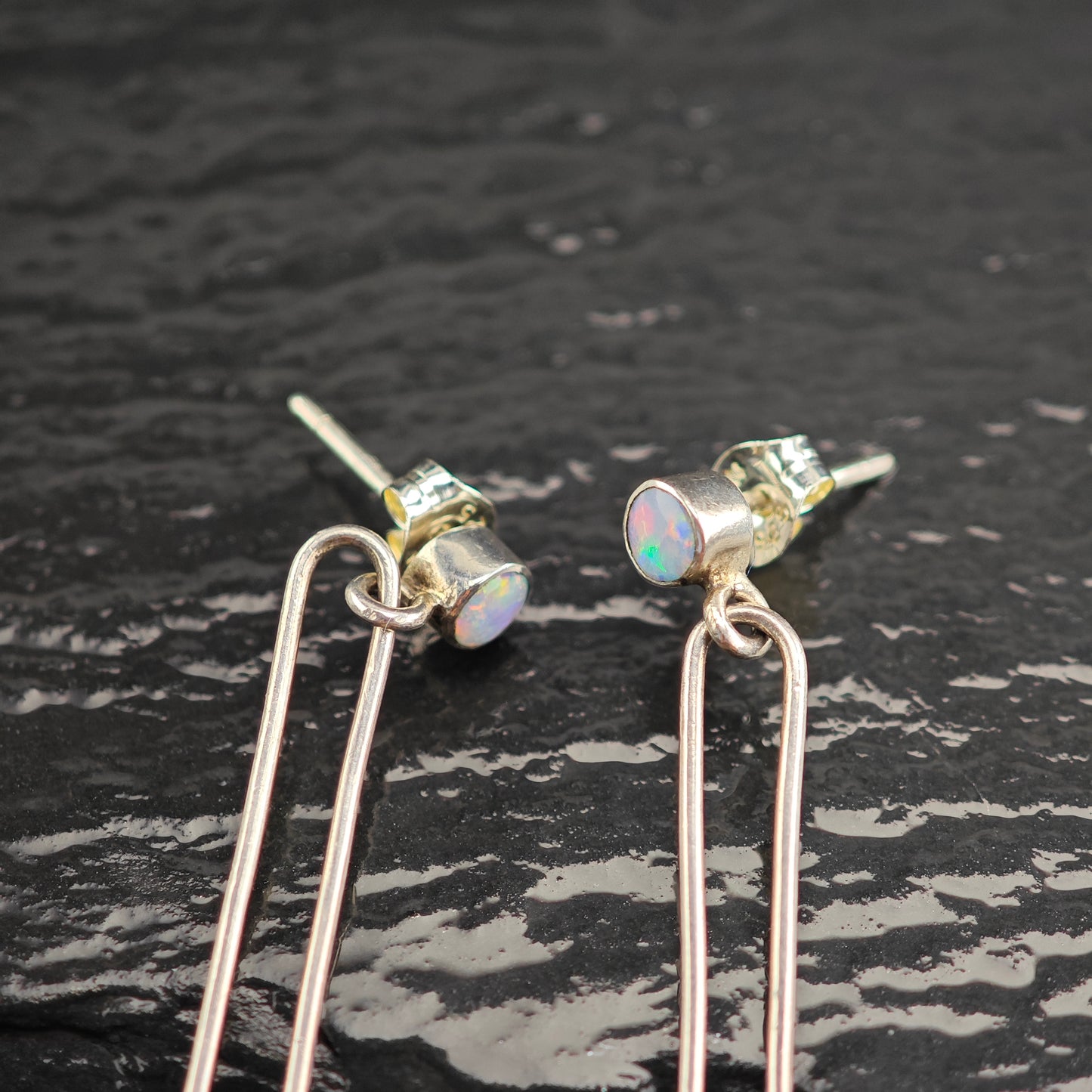 Vintage Artist Sterling Silver Stud/Dangle Earrings ER3062