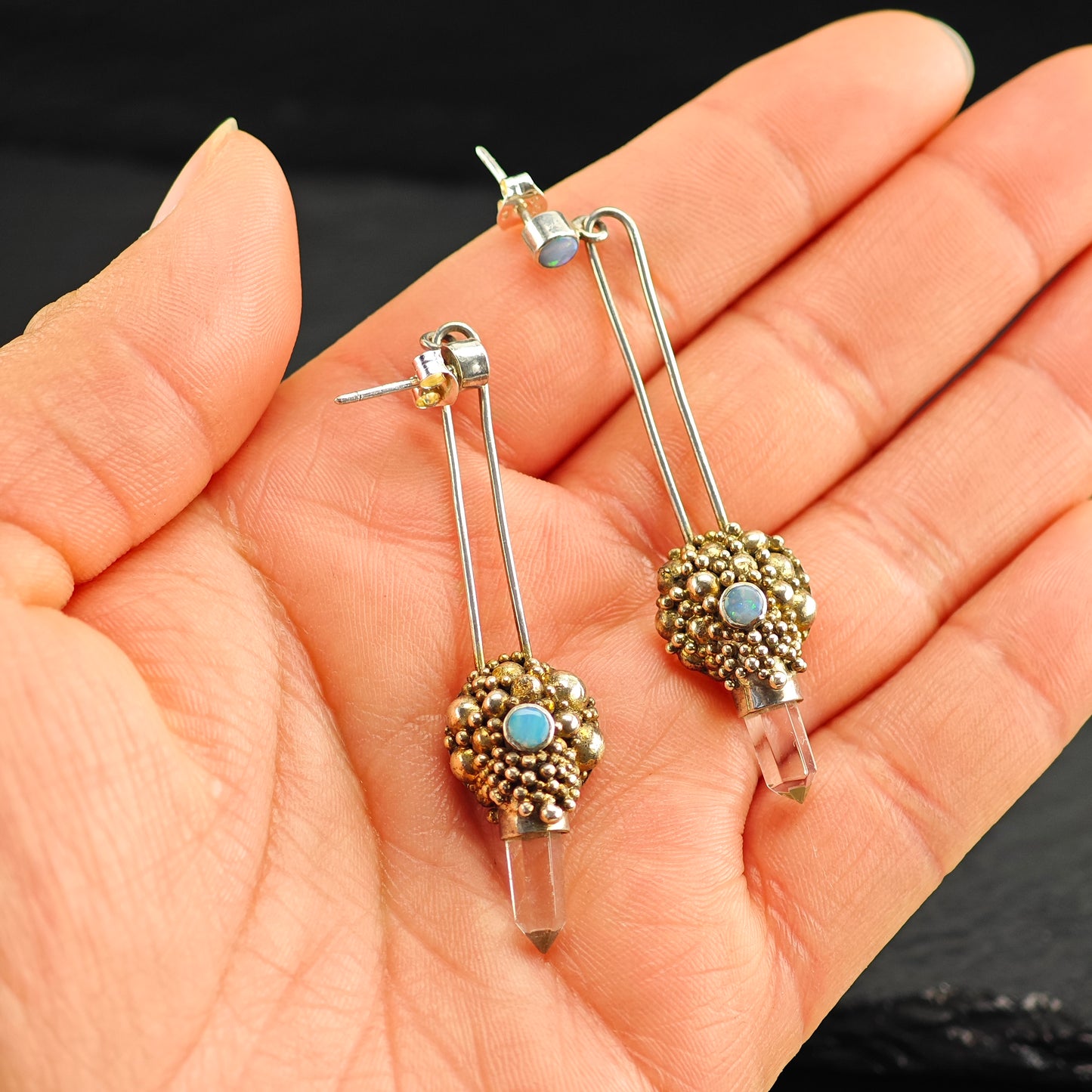 Vintage Artist Sterling Silver Stud/Dangle Earrings ER3062