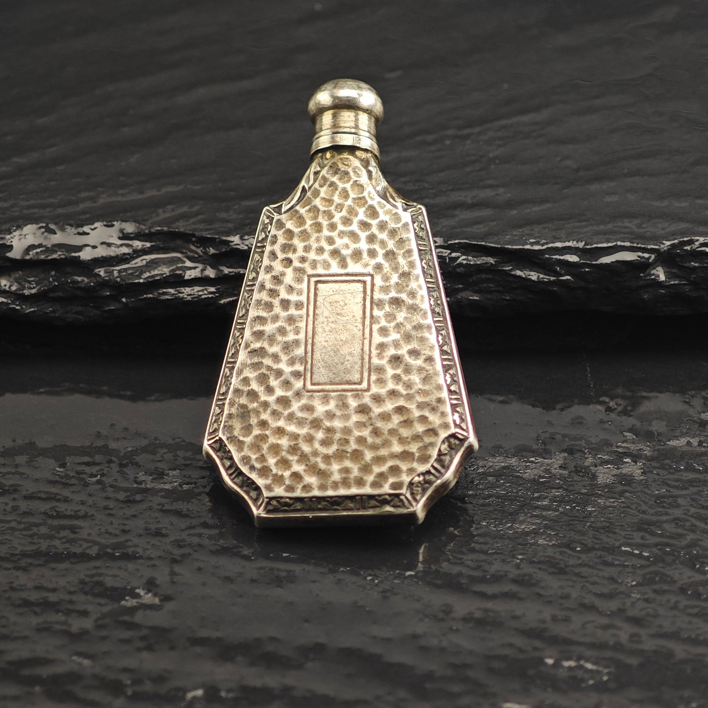 Art Deco Sterling Silver Poison Flask B2178