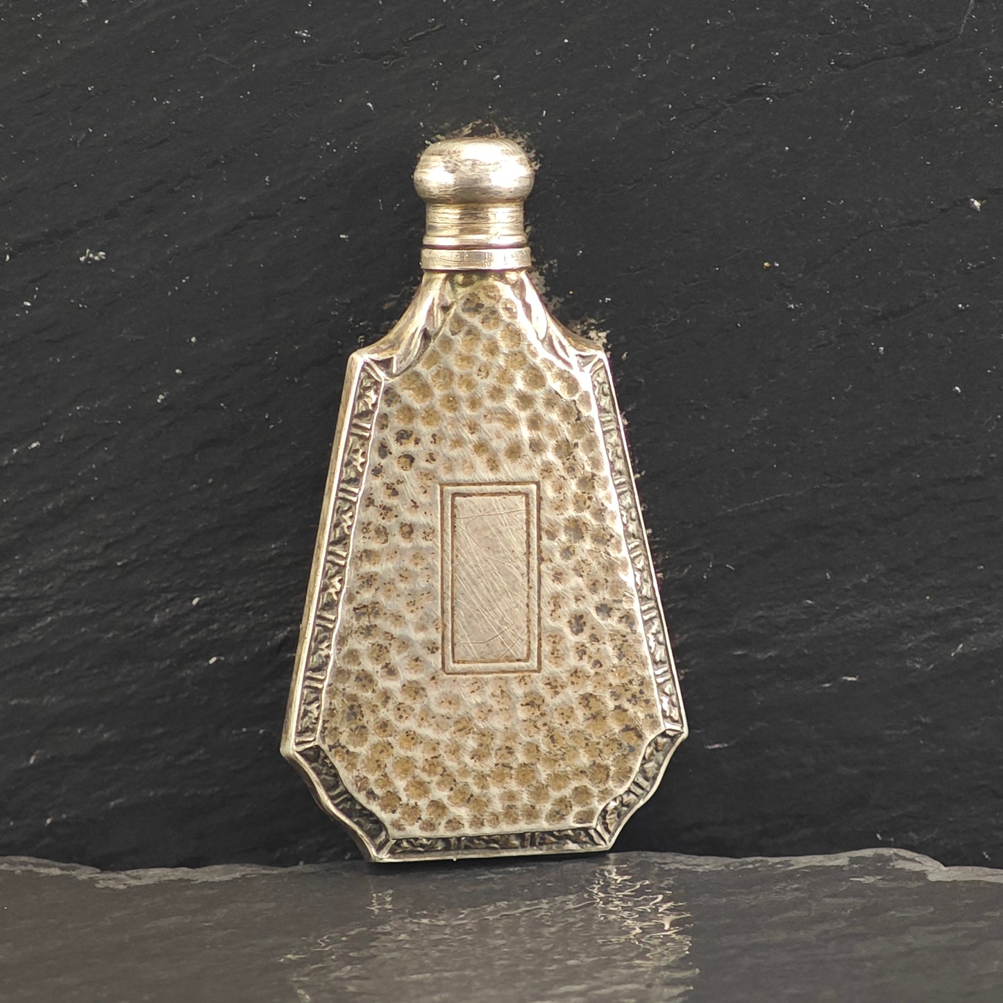 Art Deco Sterling Silver Poison Flask B2178