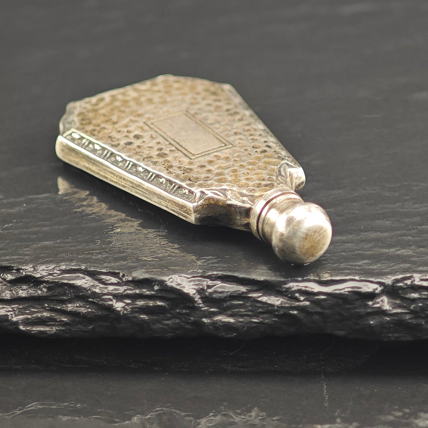 Art Deco Sterling Silver Poison Flask B2178