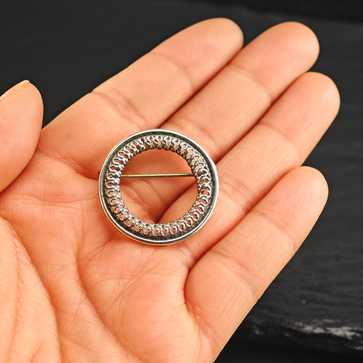 Filigree Danecraft, Sterling Silver Brooch B2191
