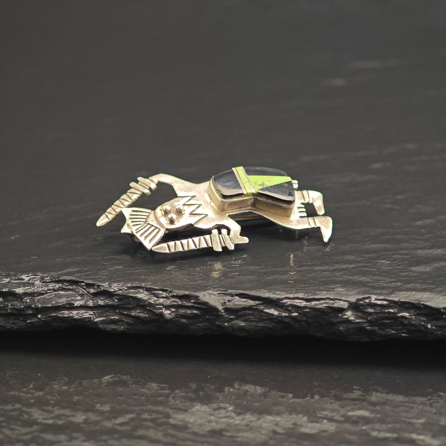 Navajo, Kachina Sterling Silver Brooch Pendant B2197