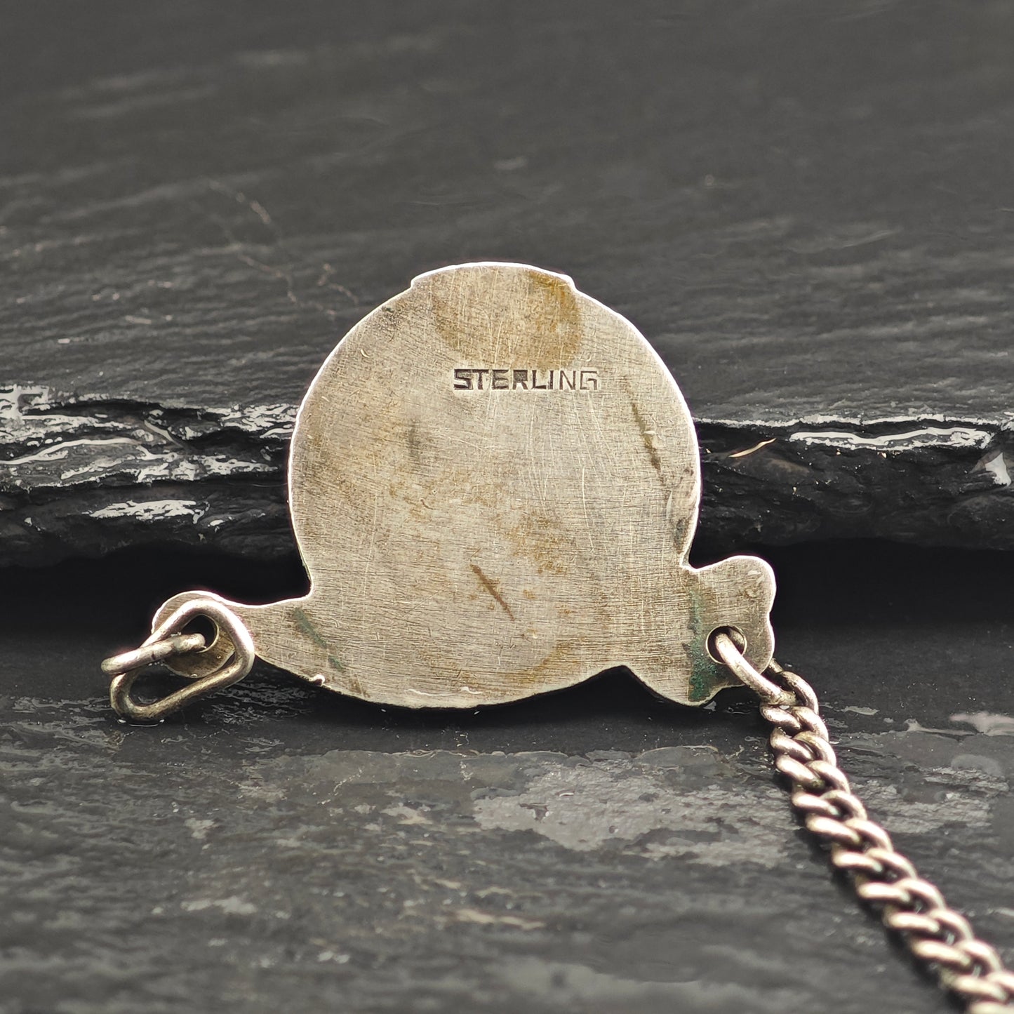 Art Deco Egyptian Revival, Sterling Silver Shriners Tag  B2198