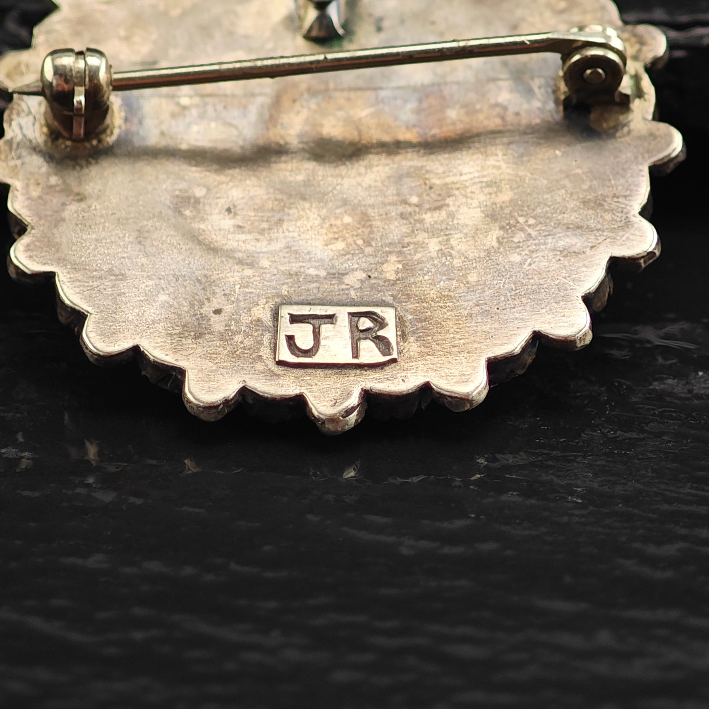 SW Turquoise Cluster Sterling Silver Pendant & Brooch P2990