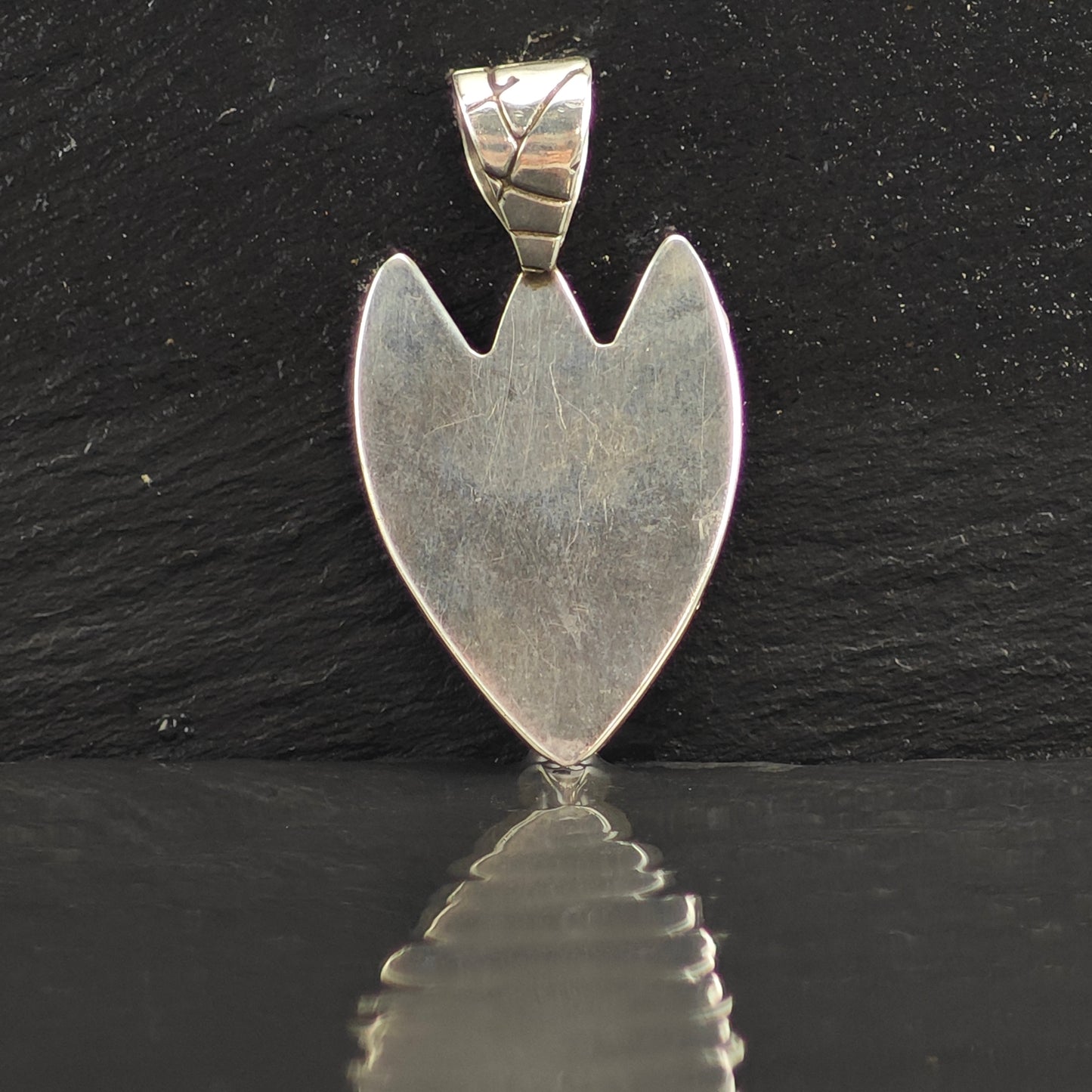 Opal & Lapis Arrowhead Sterling Silver Pendant P2998