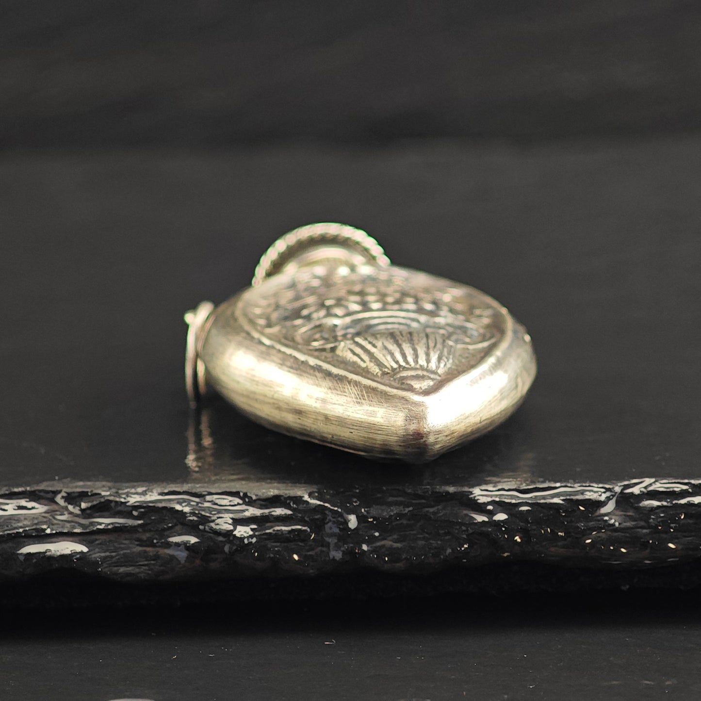 Antique Flower Vase Design Purfume Bottle Sterling Silver Pendant P3002