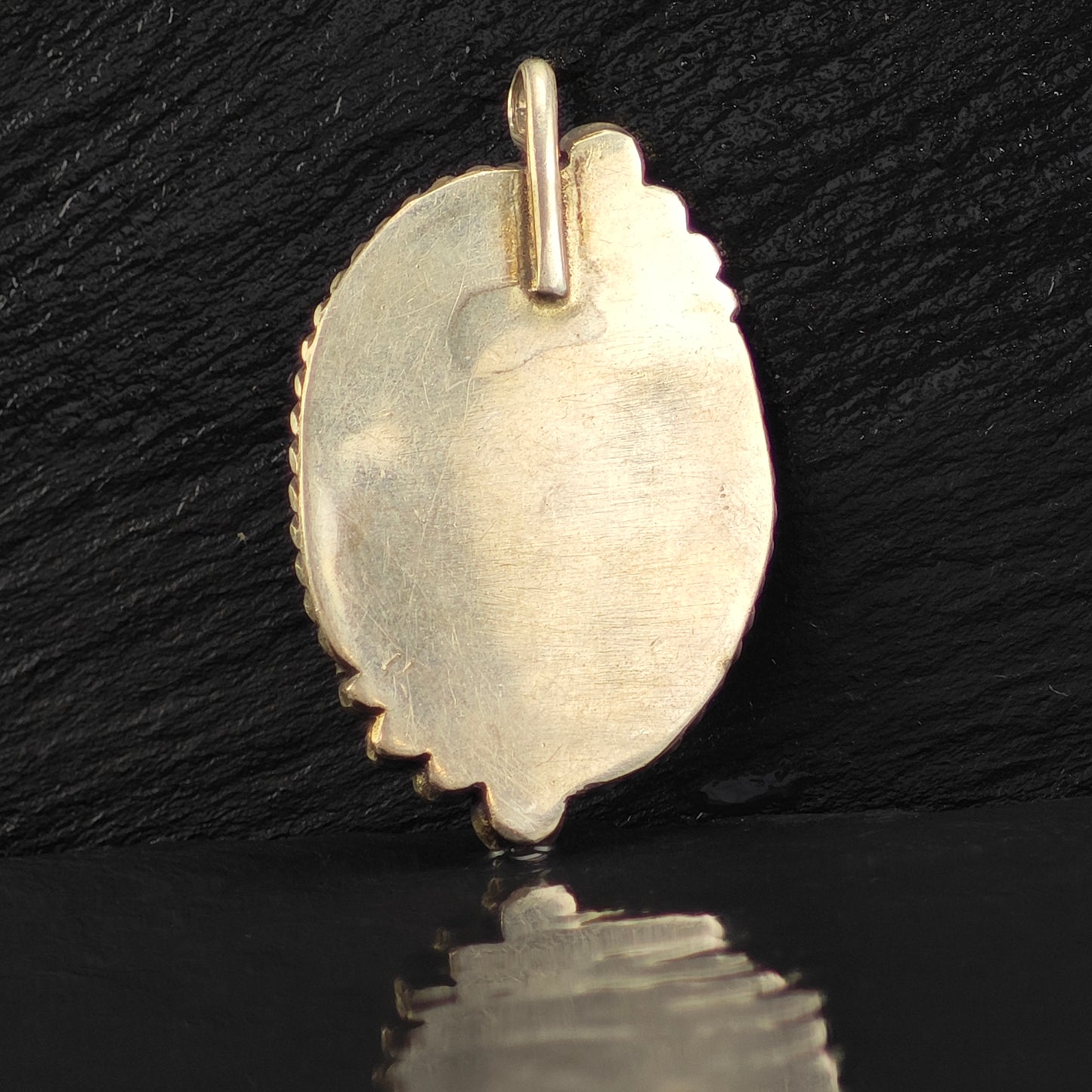 Green Bloodstone Sterling Silver Pendant P3003