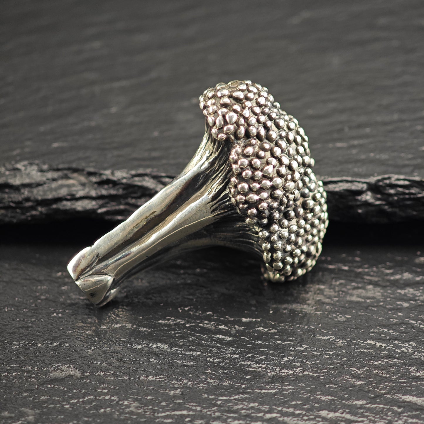 Sterling Silver Broccoli Brooch B2201