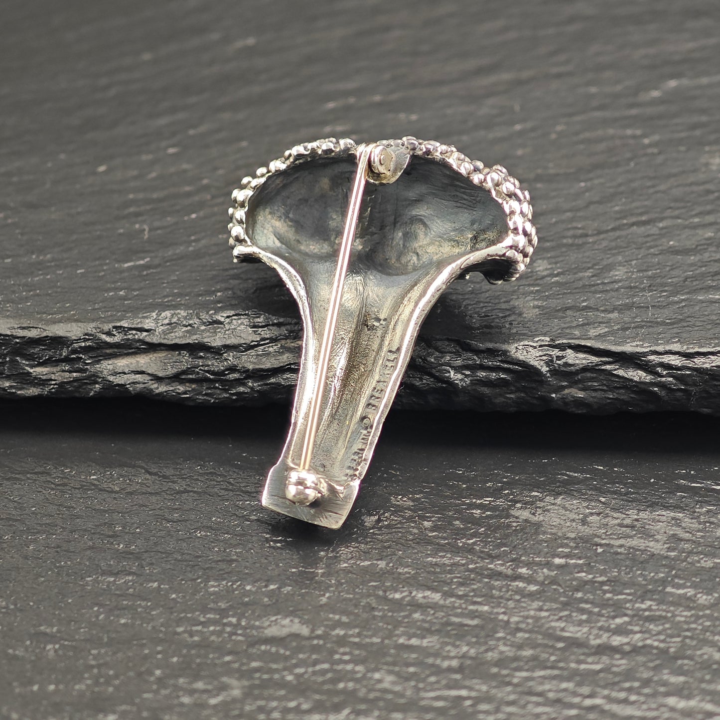 Sterling Silver Broccoli Brooch B2201