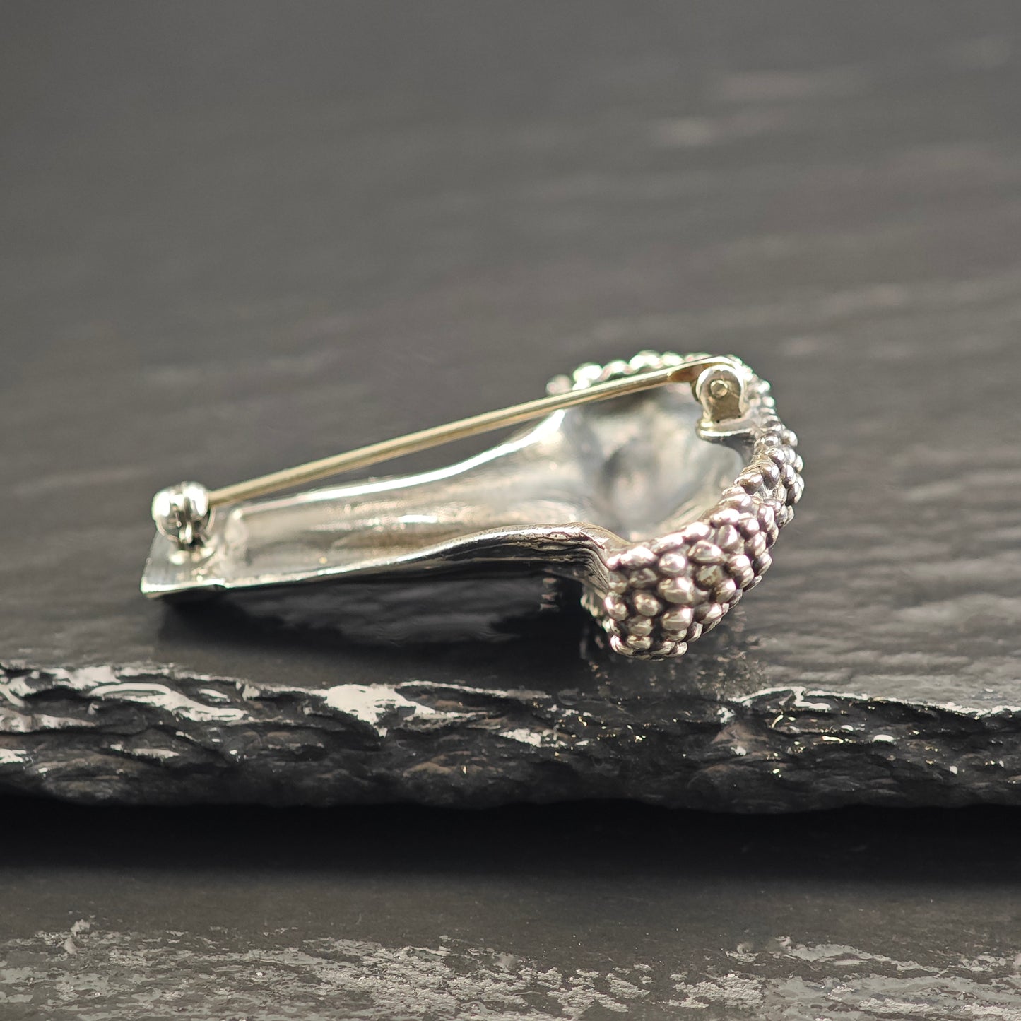 Sterling Silver Broccoli Brooch B2201