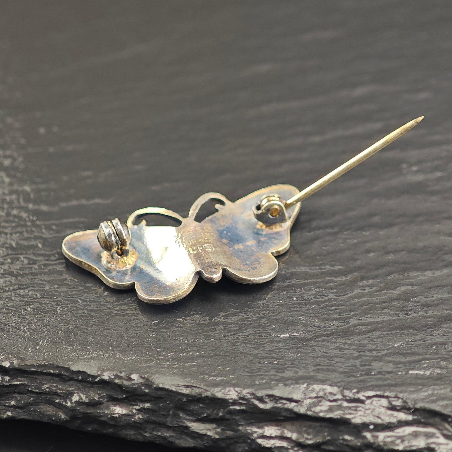 Norway, Enamel Butterfly Sterling Silver Brooch B2203