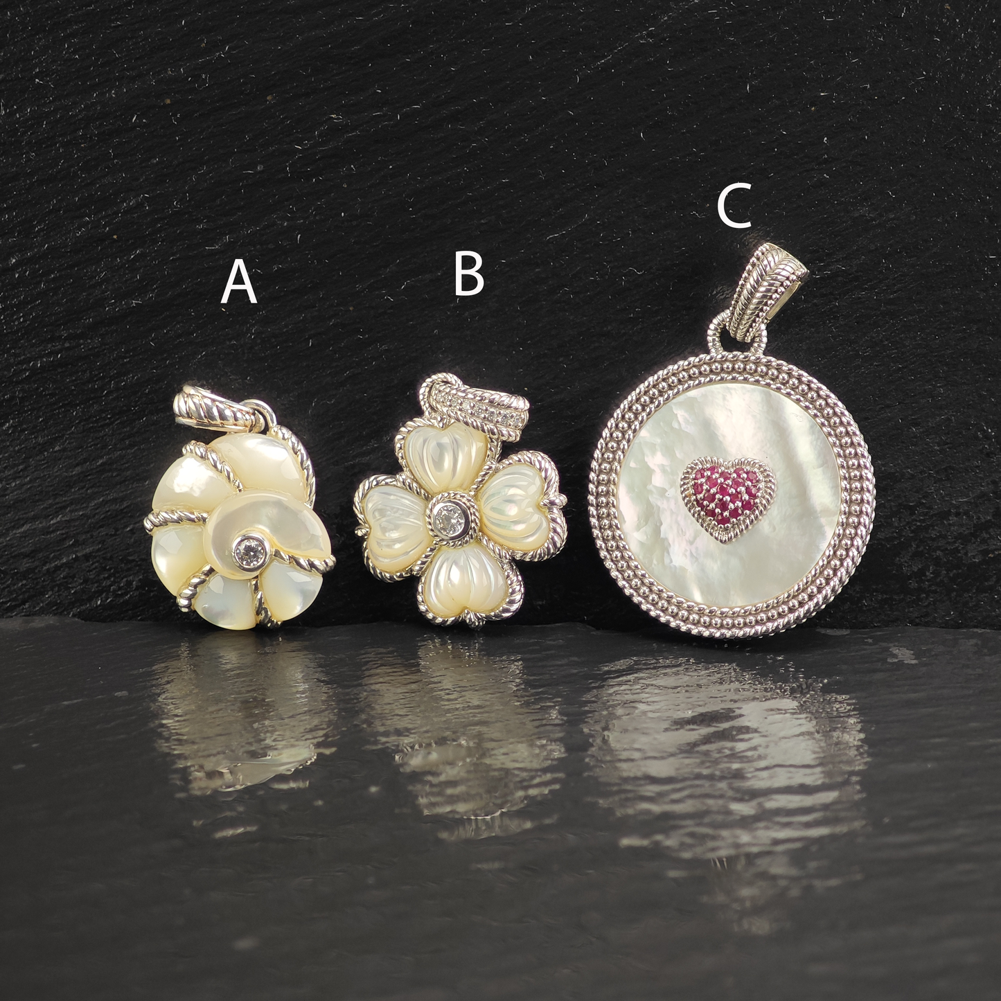 Choice of Judith Ripka Pendants, Sterling Silver P3009