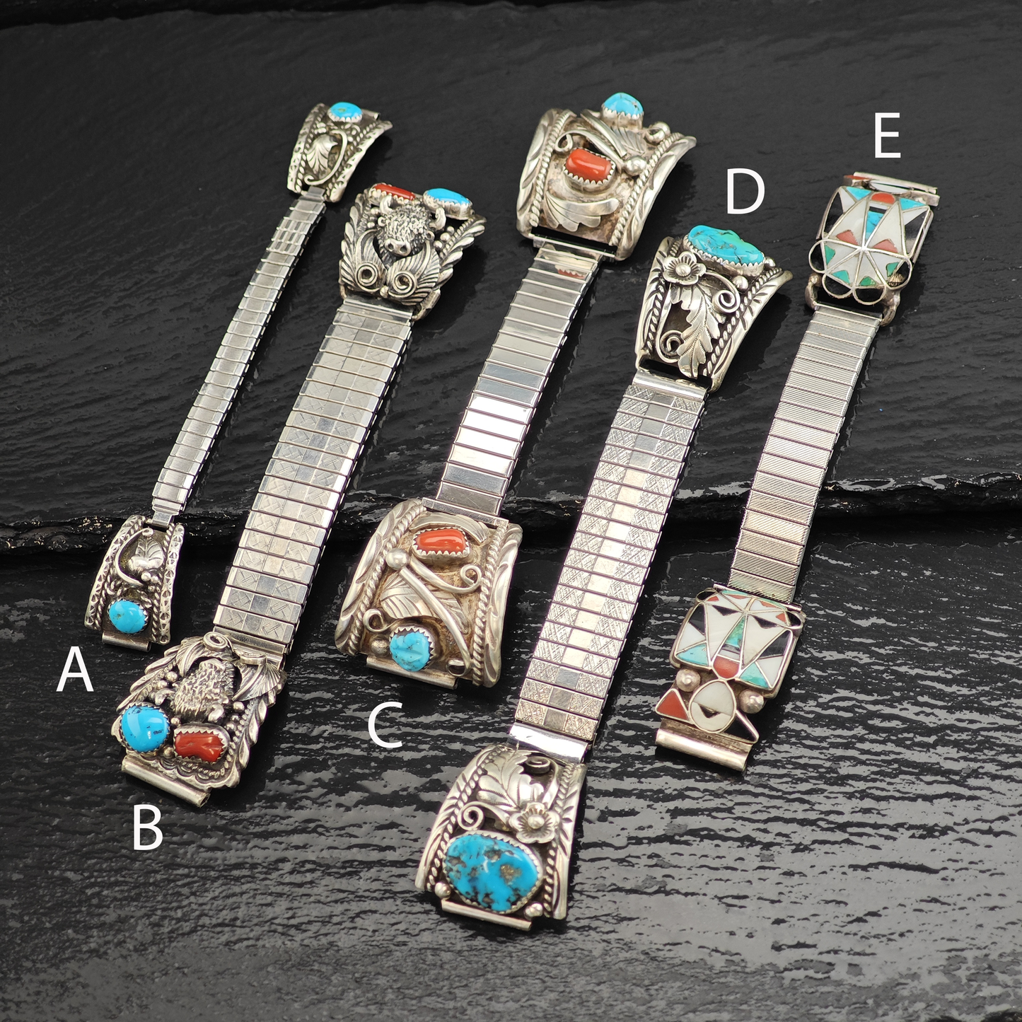Choice of Native American, Sterling Silver Watch Extenders MISC0369