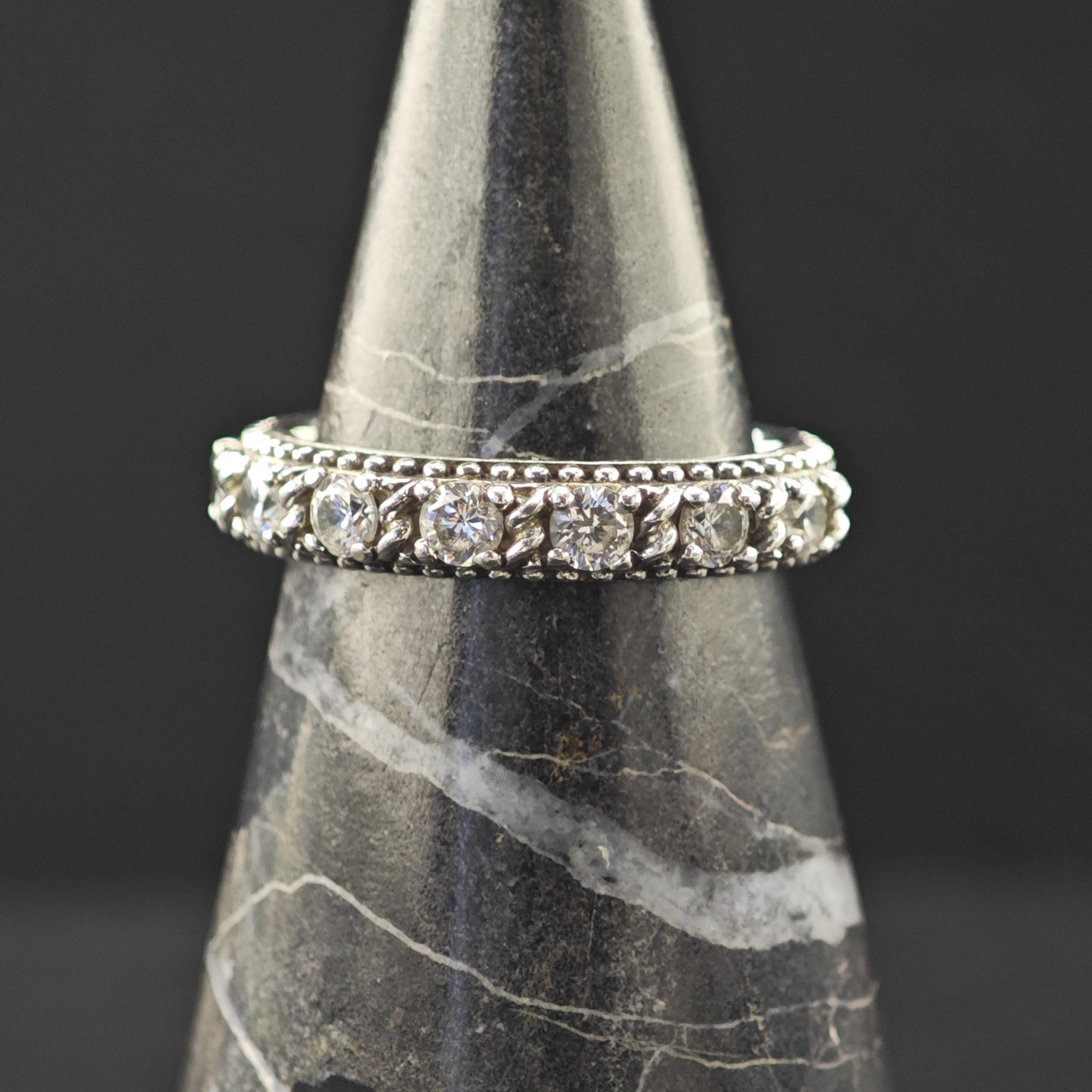 Judith Ripka CZ Band Sterling Silver