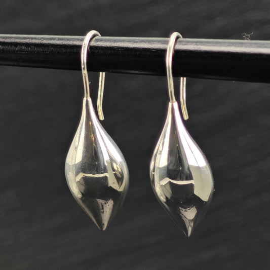 Vintage Michael Dawkins Modernist Dangle Sterling Silver Earrings ER3245