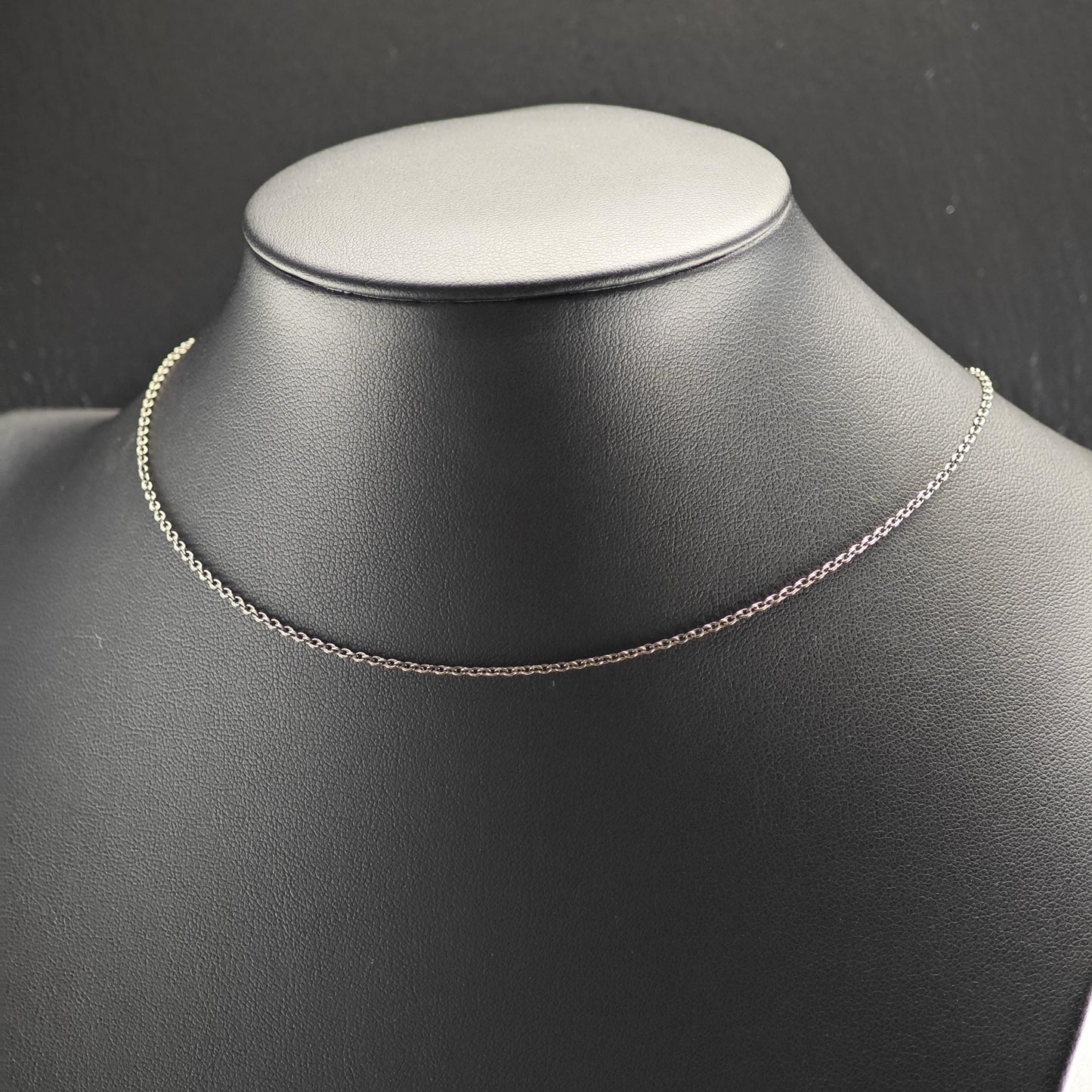 Black Oxidized Adjustable Link Chain Sterling Silver Necklace N2764