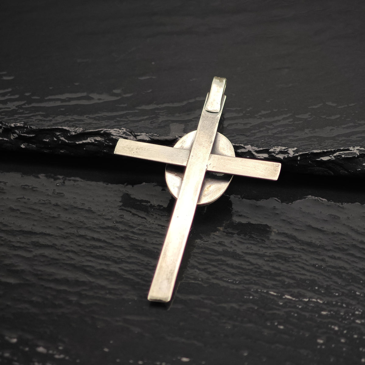 Turquoise Cross Pendant Sterling Silver P3132