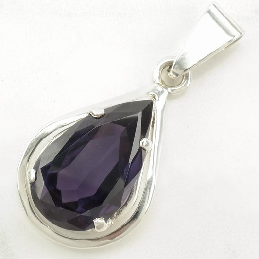 Vintage Mexican Color Change Corundum Sterling Silver Pendant