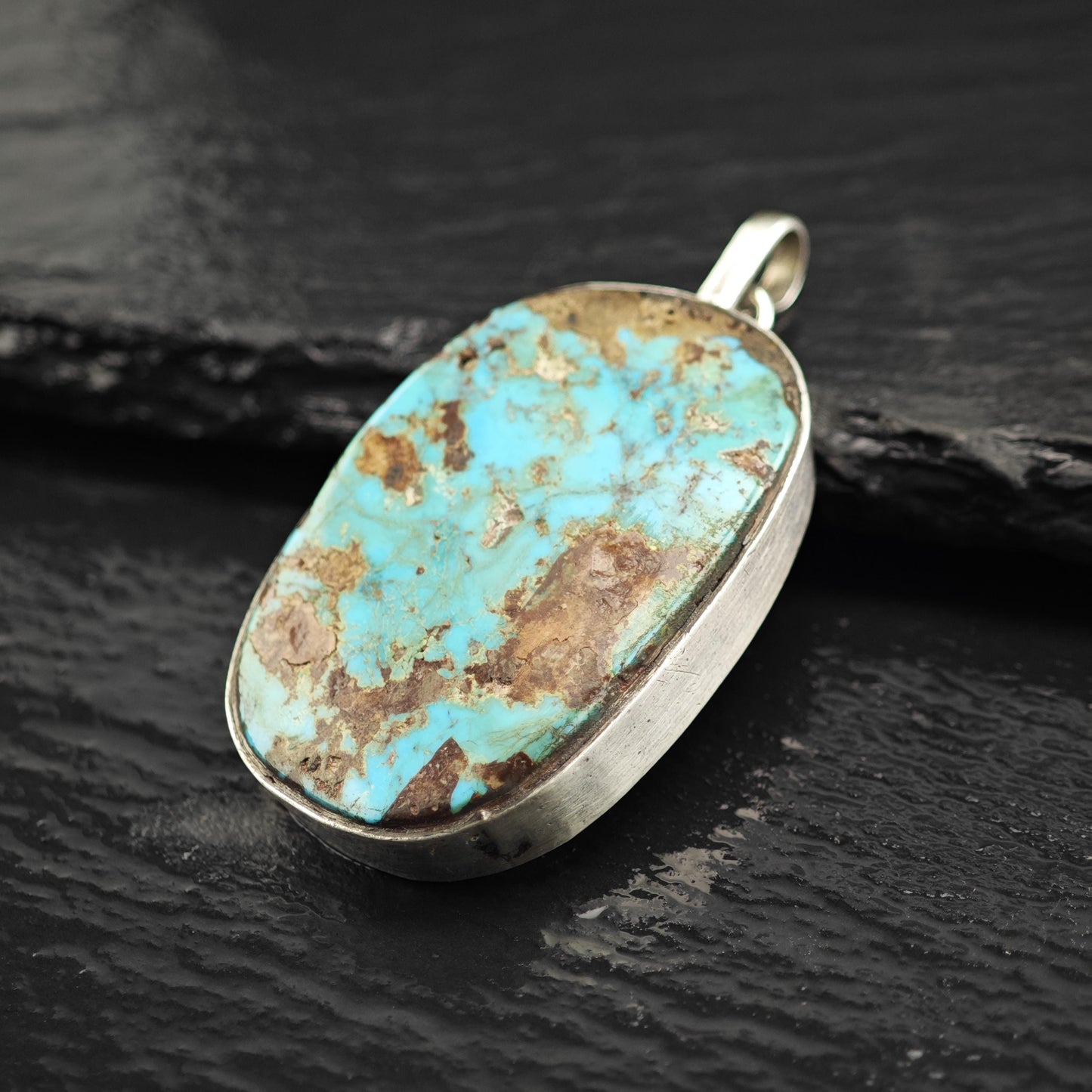 SW Turquoise Sterling Silver Pendant P3069