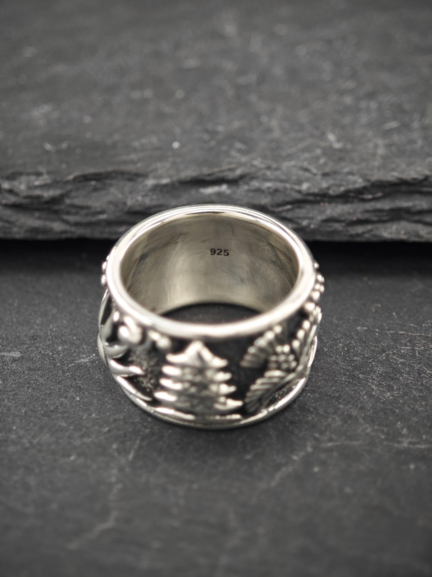 Jai Landscape Ring Sterling Silver Sz 6 R5732
