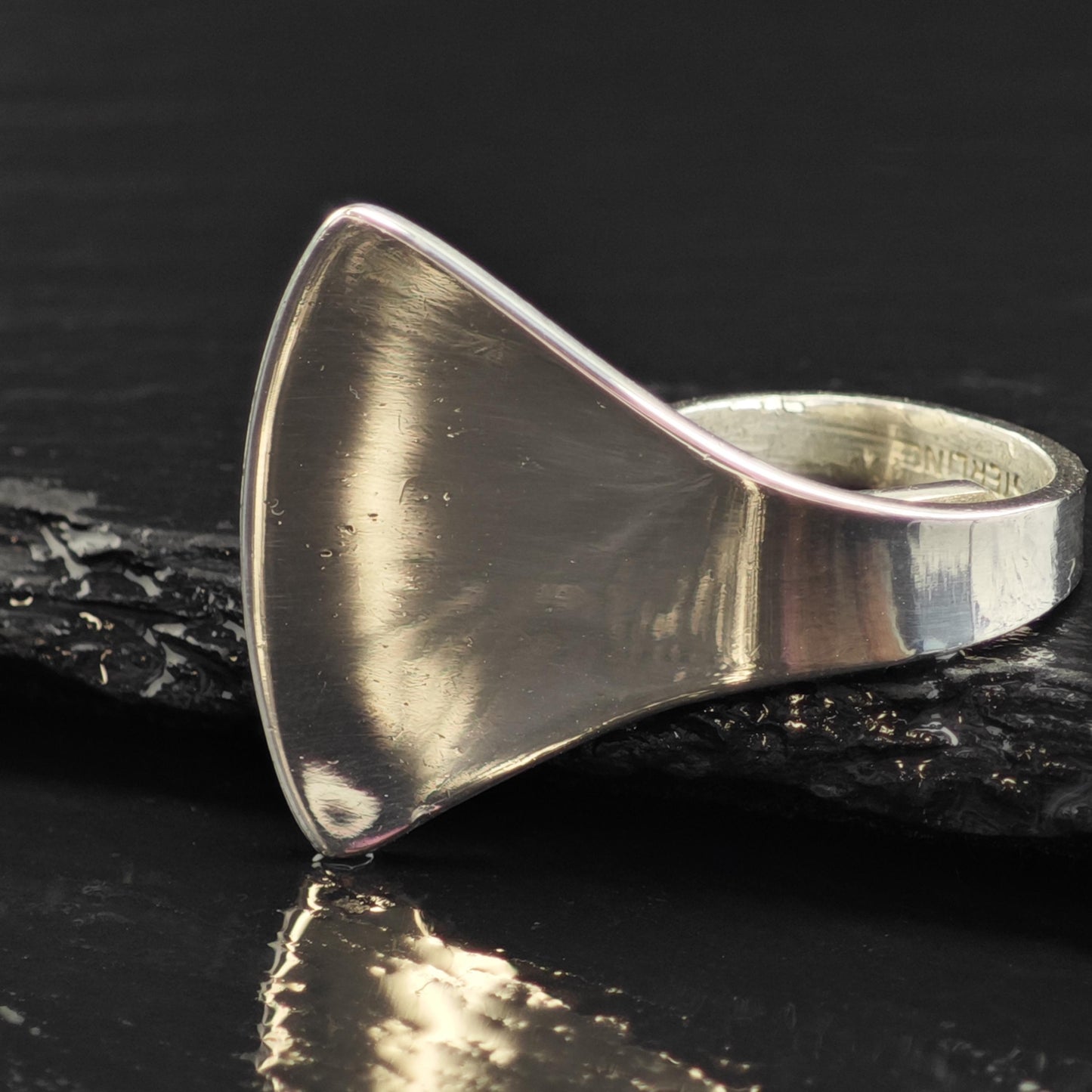 Denmark HPS Modernist Sterling Silver Ring Sz 7 R6606