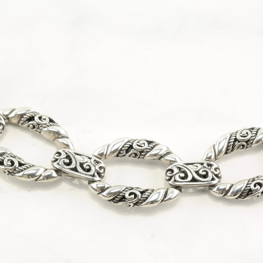 Carolyn Pollack Sterling Silver Link Bracelet