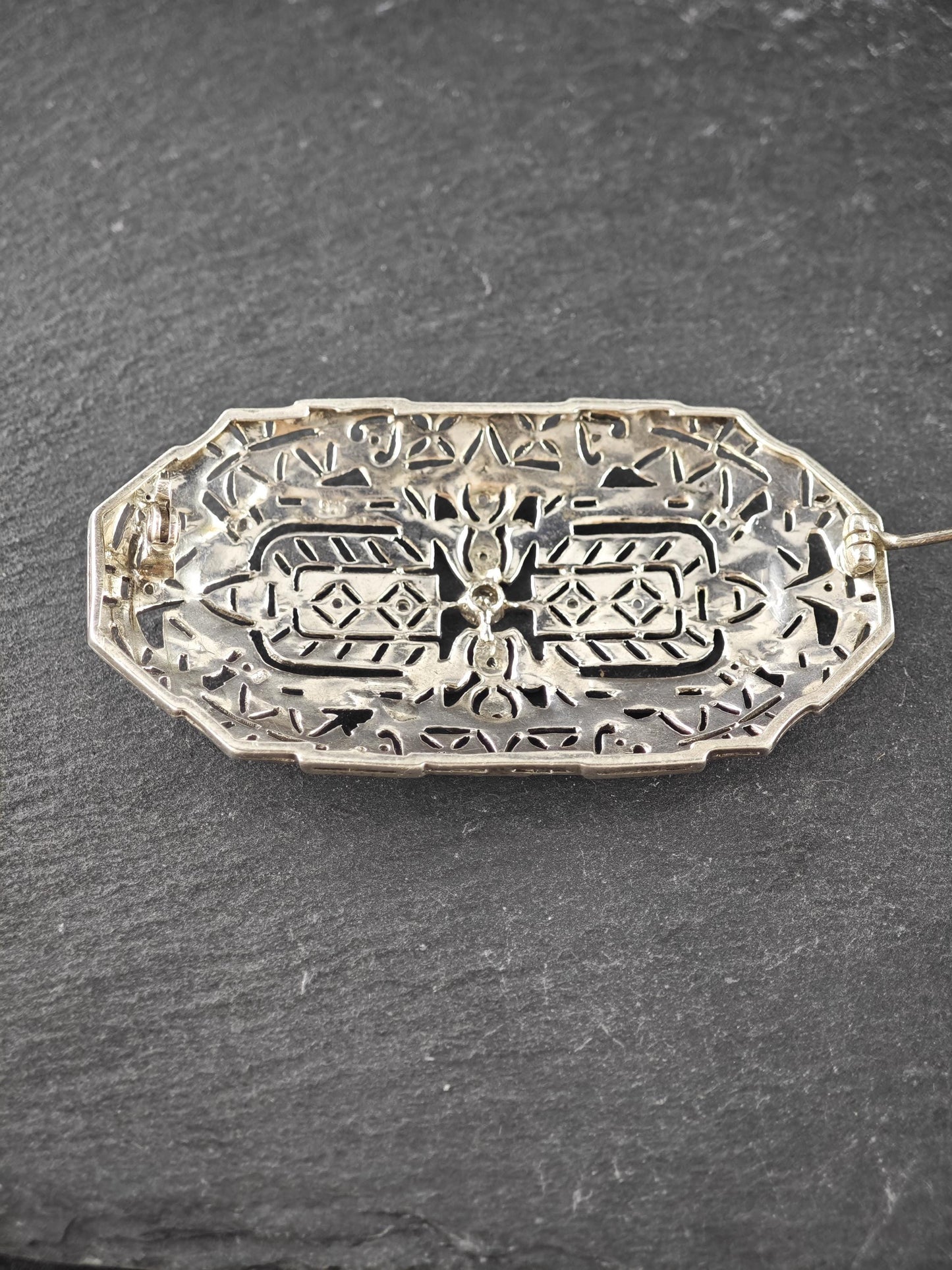 Vintage Art Deco Sterling Silver Brooch